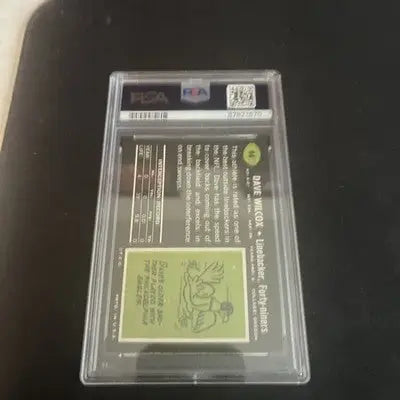 Vintage 1969 Topps Dave Wilcox football trading card graded PSA 6