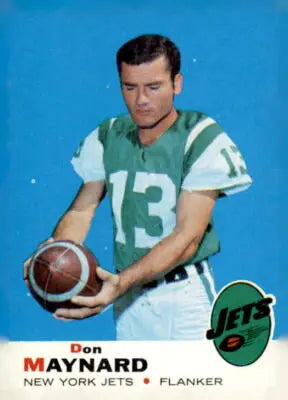 1969 Topps #60 Don Maynard trading card featuring York Jets legend