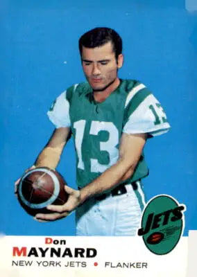 1969 Topps Don Maynard football card featuring York Jets legend Don Maynard