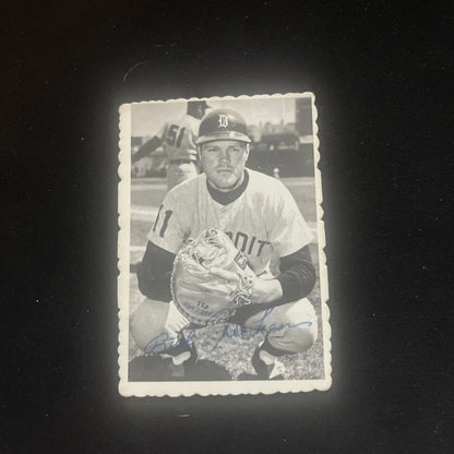 Vintage 1969 Topps Deckle Edge Bill Freehan #10 baseball card trading cards showcase