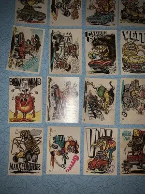 Vintage Donruss Odder Odd Rods trading cards from 1970 Odder Odd Rods Series set