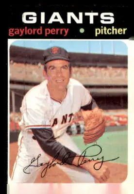 Gaylord Perry baseball trading card from 1970 Topps series