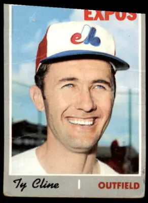 Montreal Expos Ty Cline baseball card from 1970 Topps #164 VG product