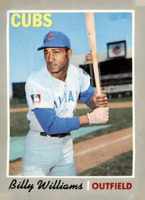 1970 Topps Billy Williams baseball card featuring Billy Williams of the Chicago Cubs