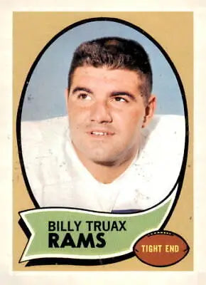 Sports trading card of Billy Truax from 1970 Topps series