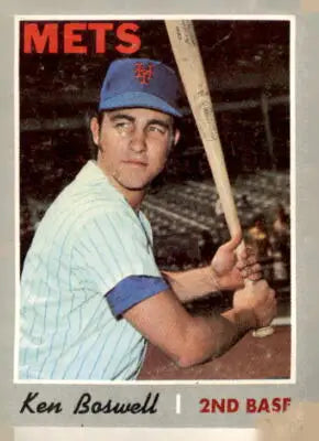 1970 Topps Ken Boswell baseball card featuring York Mets player in excellent condition