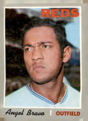 Angel Bravo baseball card from 1970 Topps #283 showcasing Angel Bravo baseball memorabilia