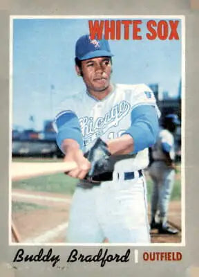 1970 Topps #299 Buddy Bradford baseball card featuring Buddy Bradford of the Chicago White Sox