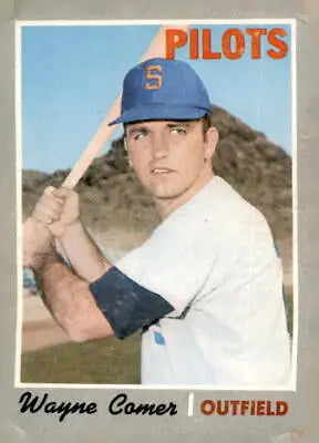 1970 Topps Wayne Comer baseball card, VG-EX condition, collectible Wayne Comer baseball card