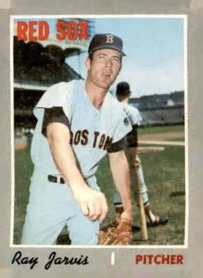 Ray Jarvis baseball card from 1970 Topps #361 featuring Boston Red Sox pitcher