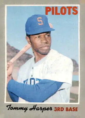 1970 Topps #370 Tommy Harper baseball card featuring Tommy Harper in mint condition