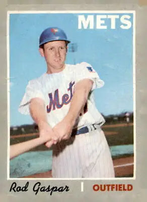 Rod Gaspar baseball card from 1970 Topps #371 featuring York Mets standout player