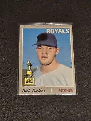 1970 Topps #377 Bill Butler baseball card showcasing the Butler baseball card collection
