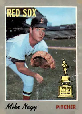 Baseball card featuring Mike Nagy Boston Red Sox 1970 Topps #39 collectible