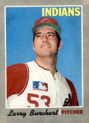Larry Burchart baseball card from 1970 Topps #412 featuring Burchart baseball card design