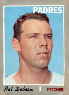 1970 Topps Pat Dobson baseball card featuring Pat Dobson with classic design