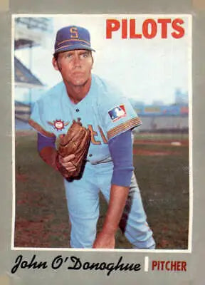 1970 Topps John O’Donoghue baseball card featuring John O’Donoghue athlete imagery