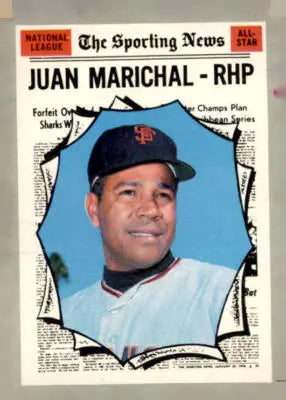 1970 Topps Juan Marichal baseball card featuring San Francisco Giants star player