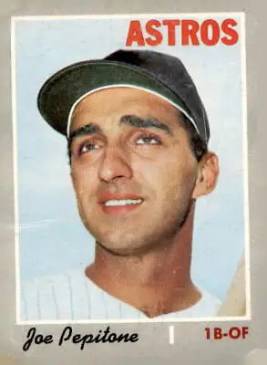 Joe Pepitone baseball card from 1970 Topps #598 featuring Joe Pepitone in VG condition
