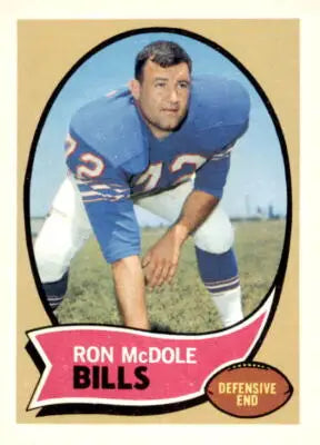 Ron McDole football trading card from 1970 Topps #63 in EX-MT condition