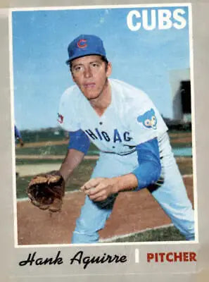 1970 Topps Hank Aguirre baseball card featuring Hank Aguirre in a classic design
