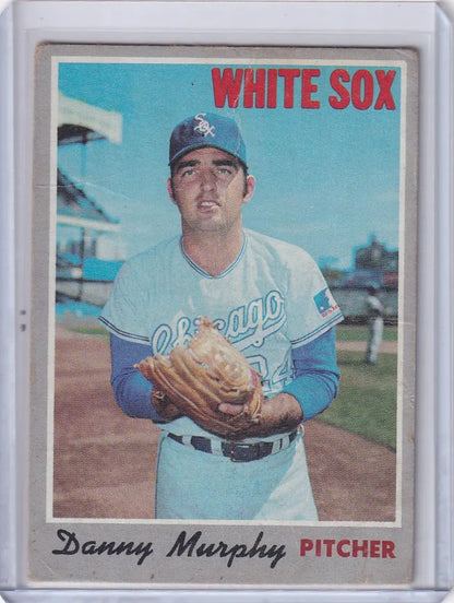 1970 Topps Baseball card of Danny Murphy in Chicago White Sox light blue uniform