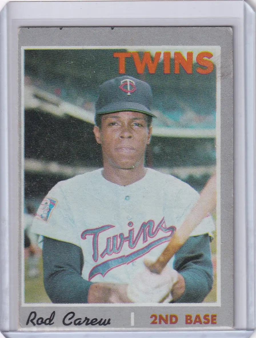 1970 Topps Baseball #290 Rod Carew card featuring Minnesota Twins player Rod Carew