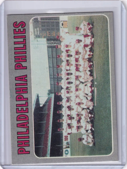 1970 Topps Baseball #436 card featuring the Philadelphia Phillies team photo