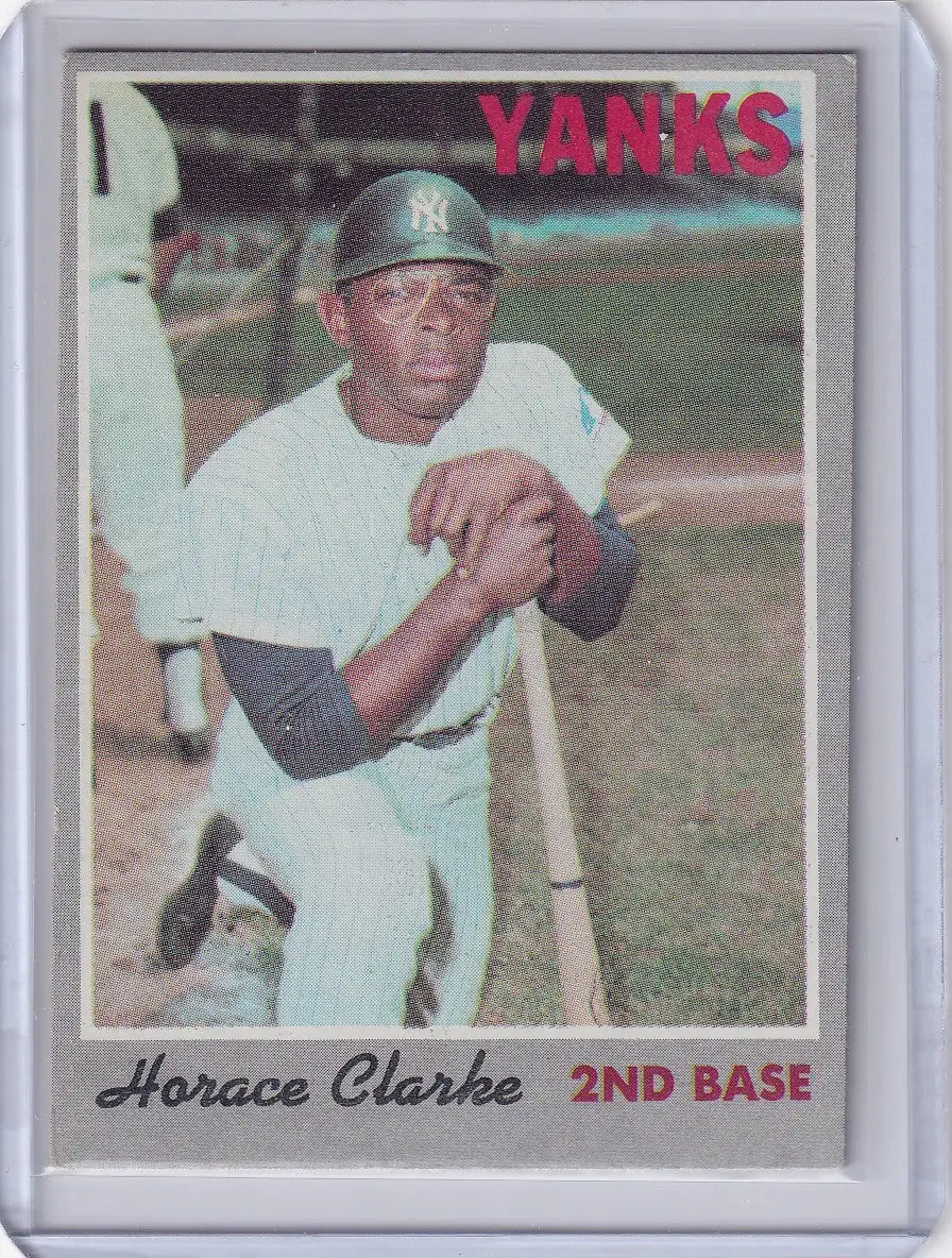 Horace Clarke 1970 Topps Baseball card featuring New York Yankees player