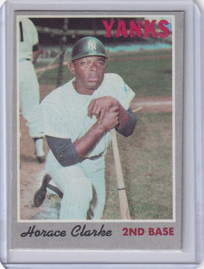 Horace Clarke 1970 Topps Baseball card featuring New York Yankees player