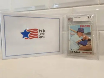 Graded Ted Kubiak Seattle Pilots baseball card from 1970 Topps BVG 5.5