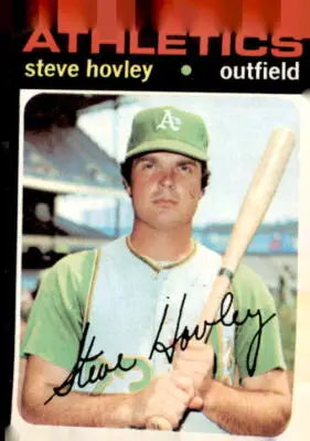 Steve Hovley baseball card from 1971 Topps #109 featuring Steve Hovley in excellent condition