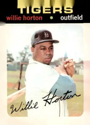 Willie Horton 1971 Topps #120 baseball trading card in excellent condition