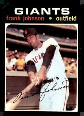 Frank Johnson trading card from 1971 Topps #128, high-quality Frank Johnson trading card