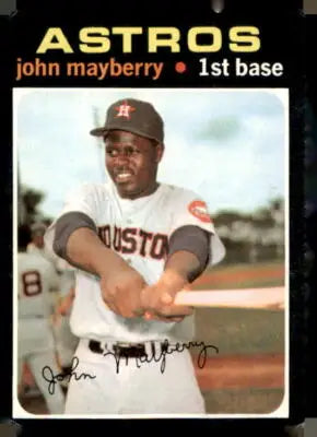 1971 Topps John Mayberry baseball card showcasing John Mayberry’s classic mayberry baseball card