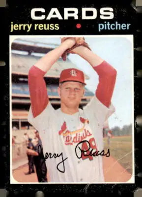 Jerry Reuss baseball card from 1971 Topps #158 showcasing Jerry Reuss player image