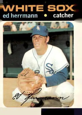 1971 Topps Ed Herrmann sports trading card featuring Chicago White Sox player