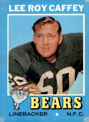 1971 Topps Lee Roy Caffey football card featuring Lee Roy Caffey in collectible condition