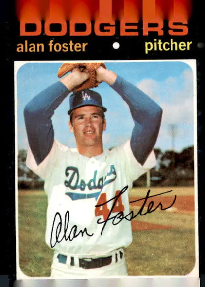 Alan Foster baseball card from 1971 Topps #207 featuring Los Angeles Dodgers player