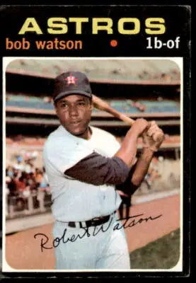 1971 Topps Bob Watson baseball card featuring Bob Watson in excellent condition
