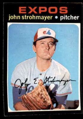 John Strohmayer baseball card from 1971 Topps #232 showcasing John Strohmayer baseball memorabilia