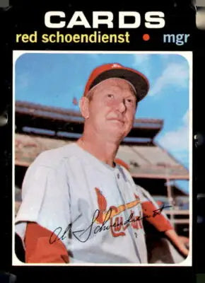 1971 Topps #239 Red Schoendienst sports trading card front view