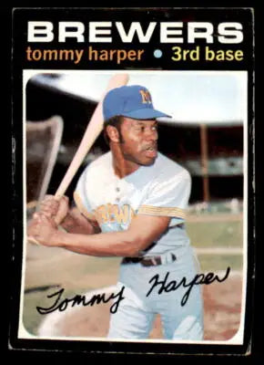 Tommy Harper baseball trading card from 1971 Topps #260, a sports trading card
