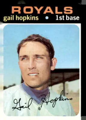 1971 Topps Gail Hopkins baseball trading card sports trading card collectible