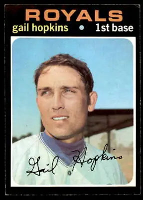 1971 Topps #269 Gail Hopkins Kansas City Royals baseball card front view