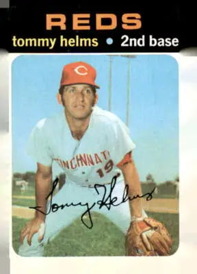 Tommy Helms baseball card from 1971 Topps #272 featuring Tommy Helms helms baseball card