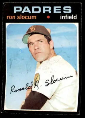 Ron Slocum baseball card from 1971 Topps #274 featuring Ron Slocum player