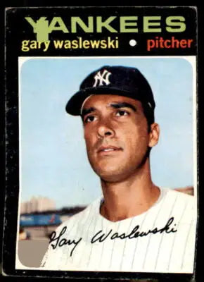 1971 Topps Gary Waslewski baseball card showcasing Gary Waslewski baseball memorabilia