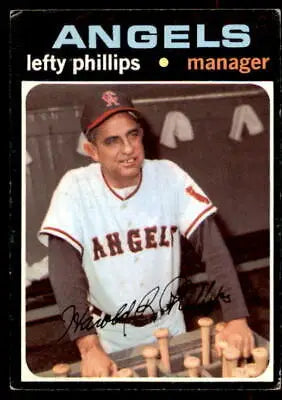 Lefty Phillips California Angels baseball card from 1971 Topps #279 collection