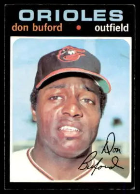 1971 Topps Don Buford baseball card showcasing Don Buford and Buford baseball card details